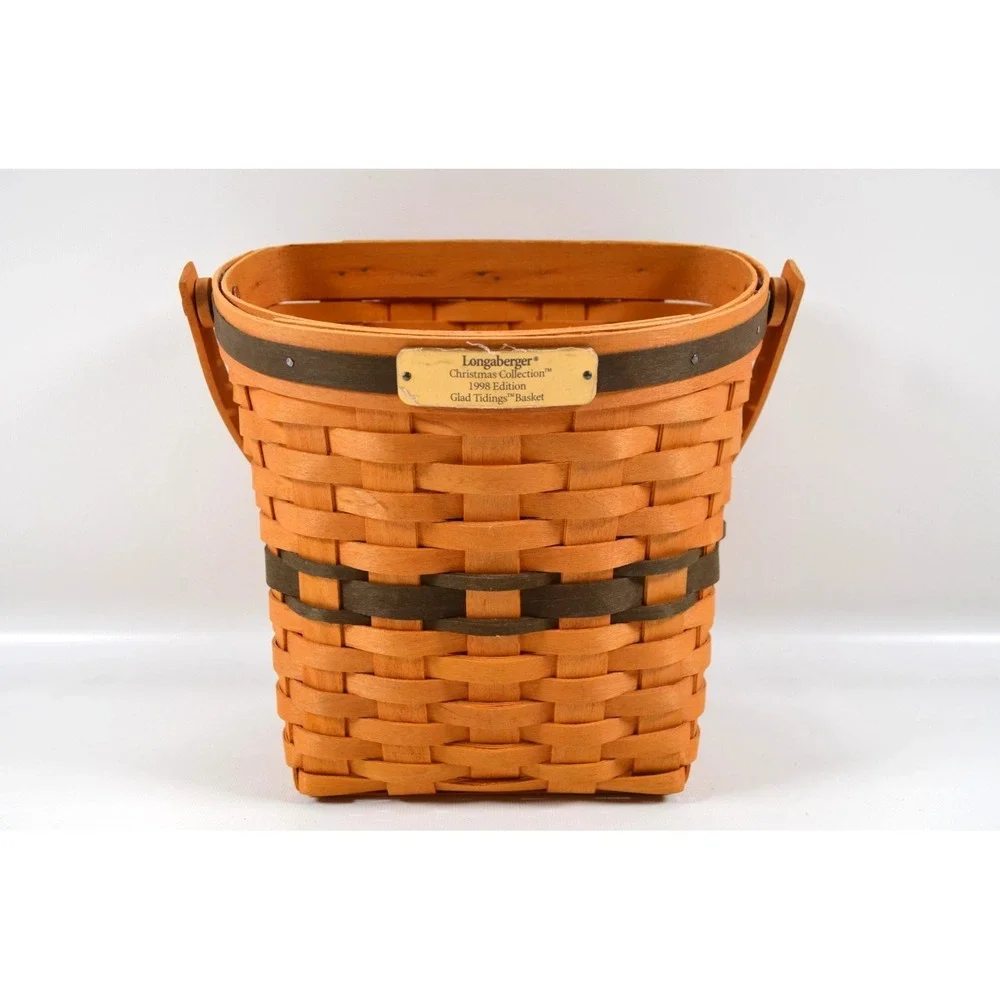 Vtg 1998 Longaberger Christmas Coll. Glad Tidings‎ Basket Protector Cloth Liner